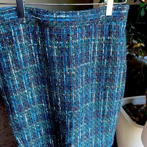 J Jill Woven style shirt skirt with side zip